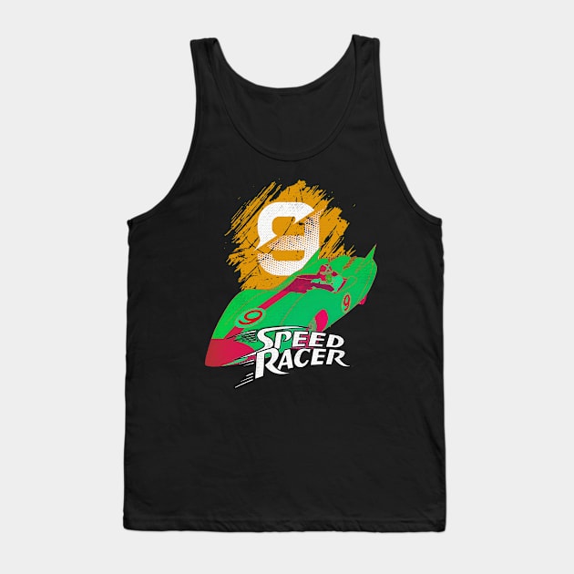 Graphic Mach Cartoon Character Tank Top by Skye Bahringer